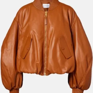 Gwyneth Paltrow Brown Oversized Bomber Jacket