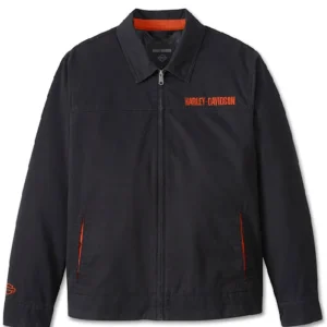 Harley Davidson Bar Font Jacket