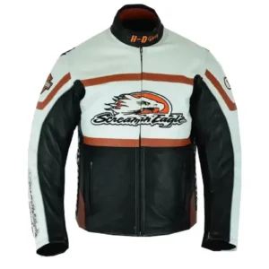 Harley Davidson Screamin Eagle Black White Jacket