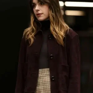 Industry S04 Kiernan Shipka Suede Jacket