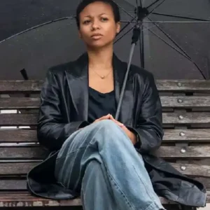 Industry S04 Myha’la Black Leather Coat