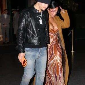 Jadon Sancho Black Leather Jacket