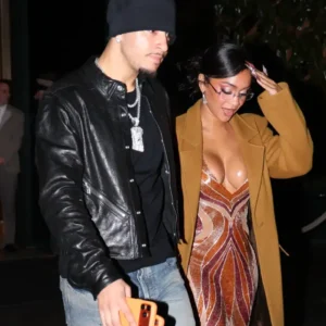 Jadon Sancho Black Leather Jacket