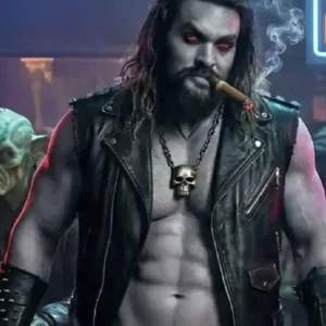 Jason Momoa Supergirl Leather Vest