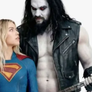 Jason Momoa Supergirl Leather Vest