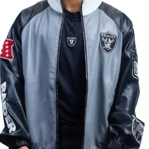 Jeff Hamilton Raiders Vegan Leather Jacket