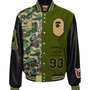Jeff Hamilton x BAPE Wool Half Camo Jacket