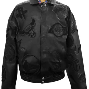 Jeff Hamilton x NBA Collage Black Jacket