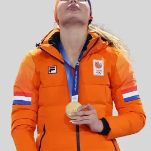Jutta Leerdam Olympic Orange Jacket