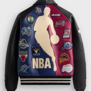 Kith x AVIREX NBA All-Star Leather Bomber Jacket