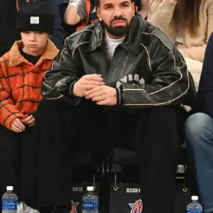 Knicks Game Drake Leather Jacket