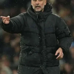 Manchester City Vs Fulham Pep Guardiola Puffer Jacket