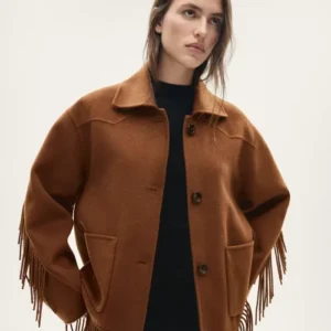 Mango Fringe Jacket