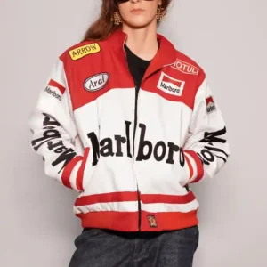 Marlboro Racing Red and White Jacket