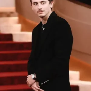 Marty Supreme Timothée Chalamet Black Velvet Blazer