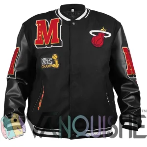 Miami Heat Varsity Black Wool Jacket