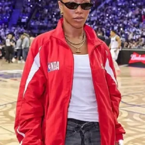 NBA London Game Naomi Ackie Jacket