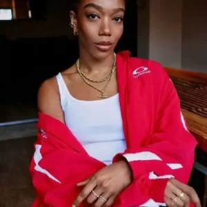 NBA London Game Naomi Ackie Jacket