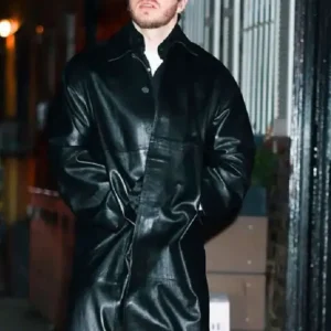 NYC 2026 Jack Harlow Black Leather Coat