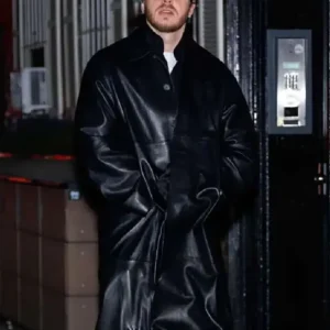 NYC 2026 Jack Harlow Black Leather Coat