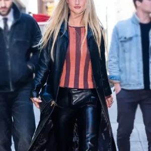 NYC Grace Van Patten Black Coat
