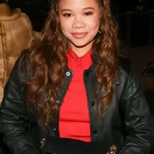 NYC Storm Reid Black Leather Jacket
