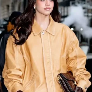 NYFW Emilia Mernes Brown Leather Jacket