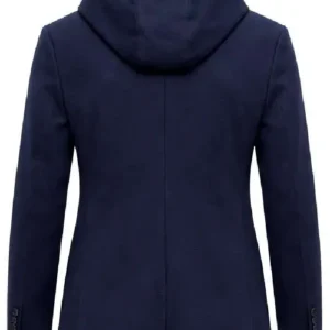 Nicolas Larcamon Blue Hooded Jacket
