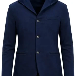Nicolas Larcamon Blue Hooded Jacket