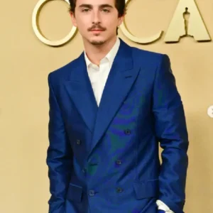 Nominees Luncheon Oscar Timothee Chalamet Blue Blazer