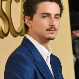 Nominees Luncheon Oscar Timothee Chalamet Blue Blazer