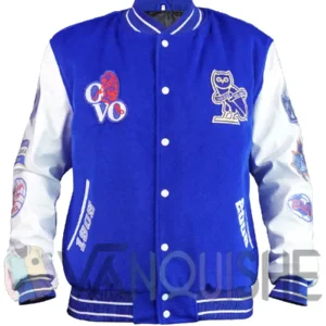 OVO x Chelsea FC Blue Varsity Jacket