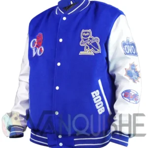 OVO x Chelsea FC Blue Varsity Jacket