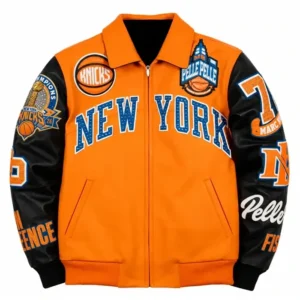 Pelle Pelle New York Knicks Jacket Orange