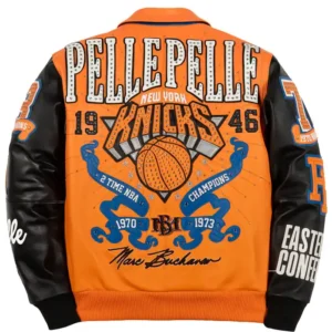 Pelle Pelle for city of knicks Orange jacket