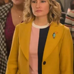 Riverdale Madchen Amick Yellow Wool Coat