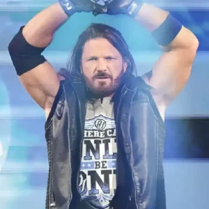 Royal Rumble AJ Styles Black Leather Vest
