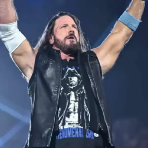 Royal Rumble AJ Styles Black Leather Vest