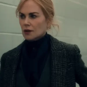 Scarpetta S01 Nicole Kidman Checkered Long Coat