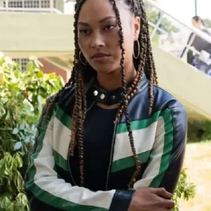 School Spirits Rainbow Wedell Leather Jacket