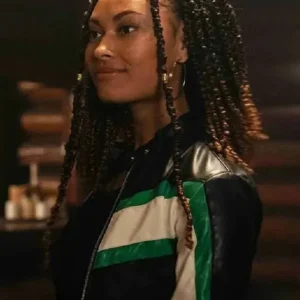 School Spirits Rainbow Wedell Leather Jacket