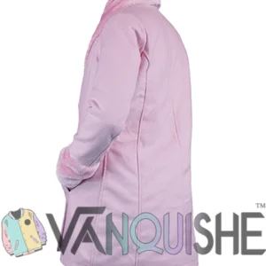 Shop Keeley Jones Ted Lasso S03 PU Fur Coat Back Look