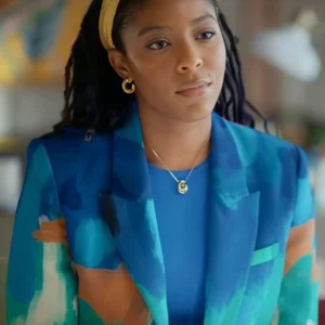 Shrinking Jessica Williams Printed Blazer