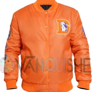 Super Bowl Denver Broncos Orange Satin Jacket