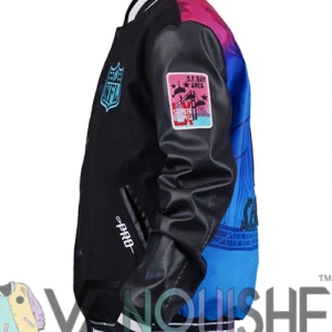 Super Bowl LX 2026 Varsity Jacket Close