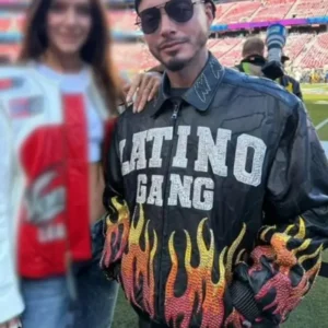 Super Bowl LX J Balvin Leather Jacket