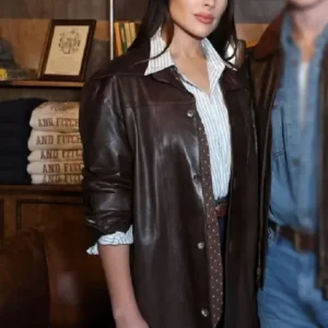 Super Bowl Olivia Culpo Leather Jacket