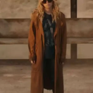 Supergirl Milly Alcock Brown Trench Coat