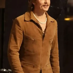 The Adventures of Cliff Booth Brad Pitt Suede Jacket