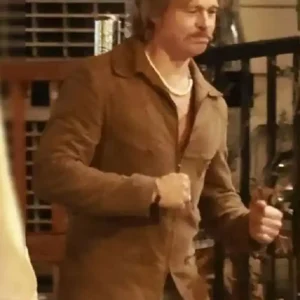 The Adventures of Cliff Booth Brad Pitt Suede Jacket